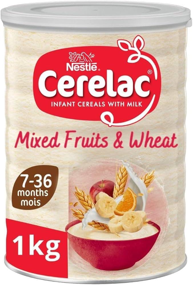 Cerelac Mixed Fruits & Wheat UK (1kg) single packaging - available at Beks Ghana