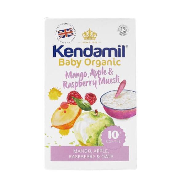 Kendamil Cereal Mango, Apple & Raspberry Muesli Porridge (150g) single packaging - available at Beks Ghana