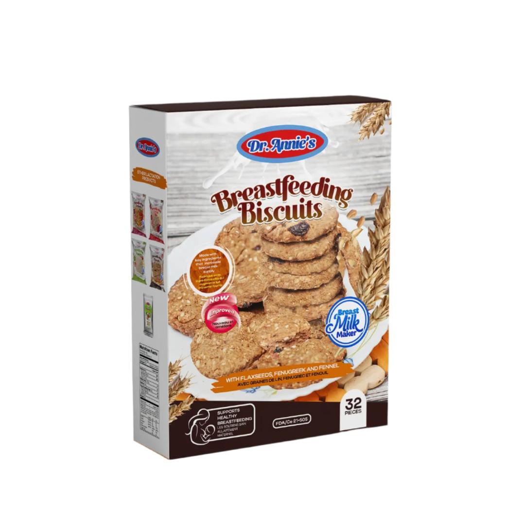 Dr Annies breastfeeding cookies (32 pieces) packaging - available at Beks Ghana