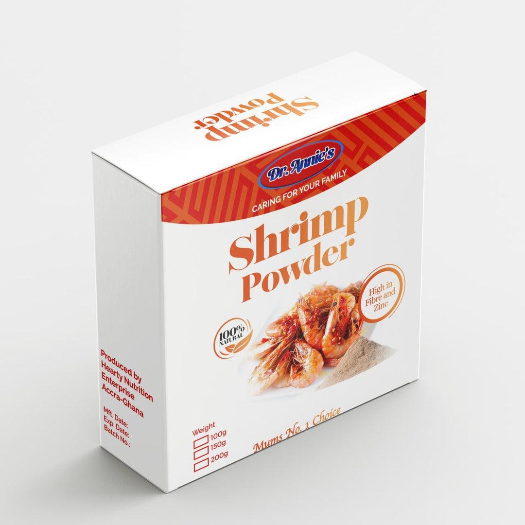 Dr Annies shrimp powder Single packaging - available at Beks Ghana