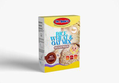 Dr Annies Rice, Wheat and Oats  packaging - available at Beks Ghana