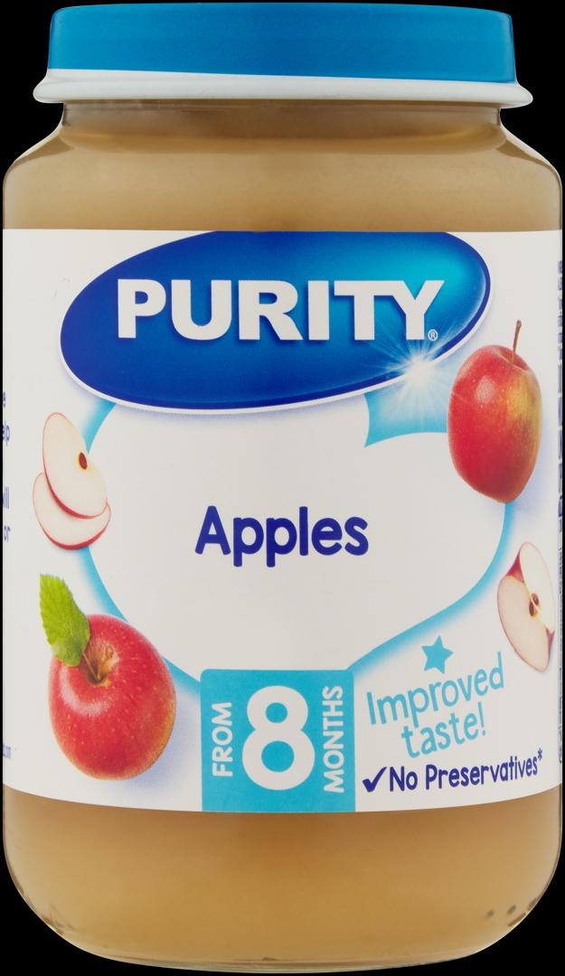 Purity Medium Apple Flavour (200mlx6) pack packaging - available at Beks Ghana