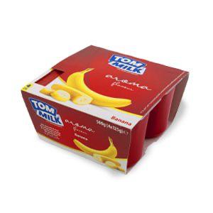 Tom milk Banana Pack (4Ã—125g ) packaging - available at Beks Ghana