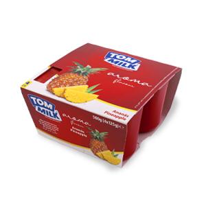 Tom milk Pineapple packs (125g x4) packaging - available at Beks Ghana