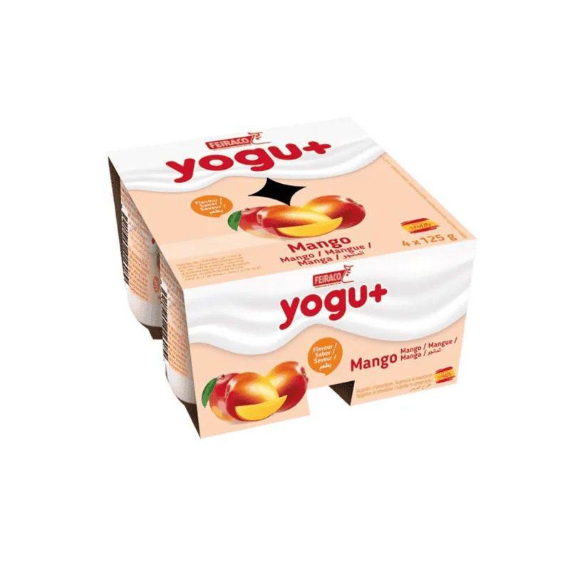 Yogu + Mango pack (125g x 4) packaging - available at Beks Ghana