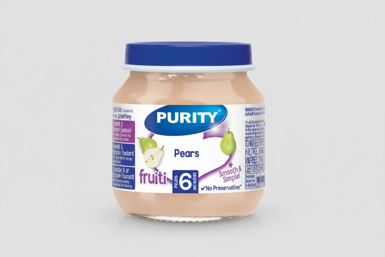 Purity Small Pears (125ml) single packaging - available at Beks Ghana