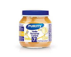 Purity Small Vanilla Flavoured Custard Pack (125gx6) packaging - available at Beks Ghana