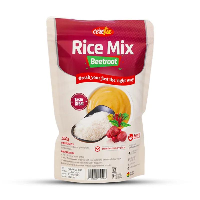 Cerefix rice mix beetroot 500g Single packaging - available at Beks Ghana