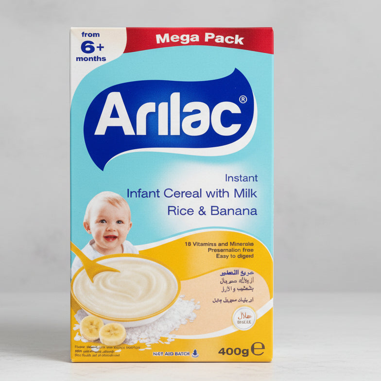 Arilac Rice and Banana cereal(200g) Single packaging - available at Beks Ghana