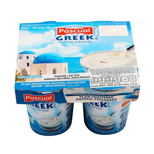 Pascual yogurt Plain Sweetened (120g x 4) Single packaging - available at Beks Ghana