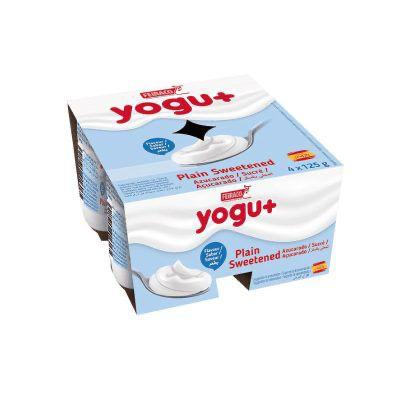 Yogu + Plain Sweetener pack(125g x 4) packaging - available at Beks Ghana