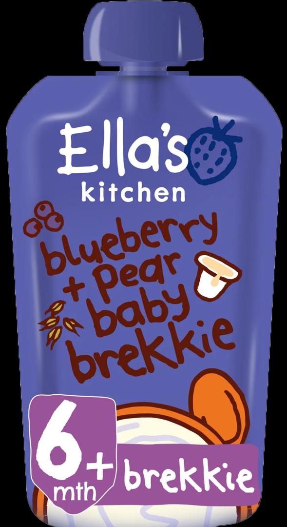 Ella's Kitchen Organic Blueberry and Pear 100g packaging - available at Beks Ghana