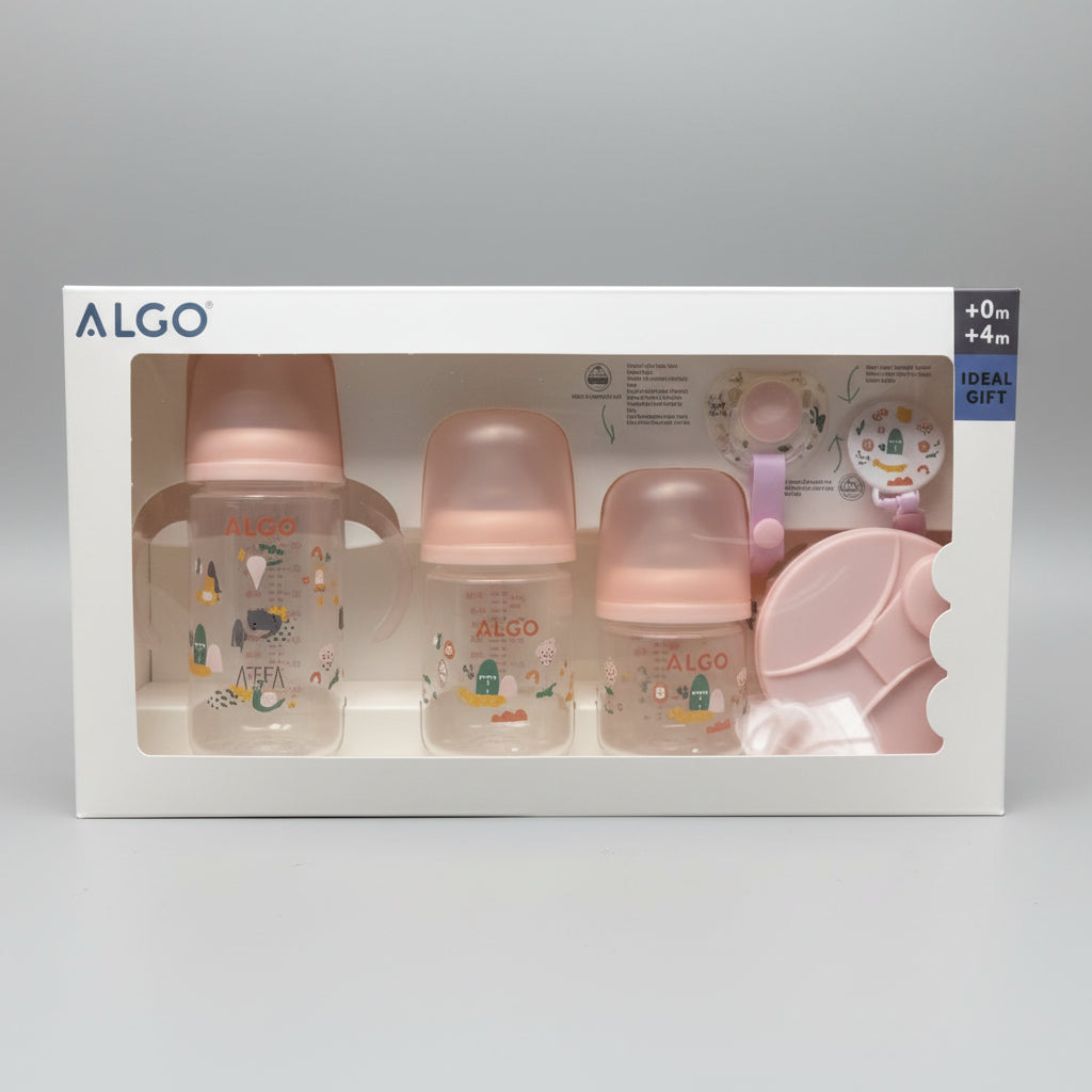 Algo babay feeding bottle set (ideal gift) 0 m 4 set – accessory item for kids
