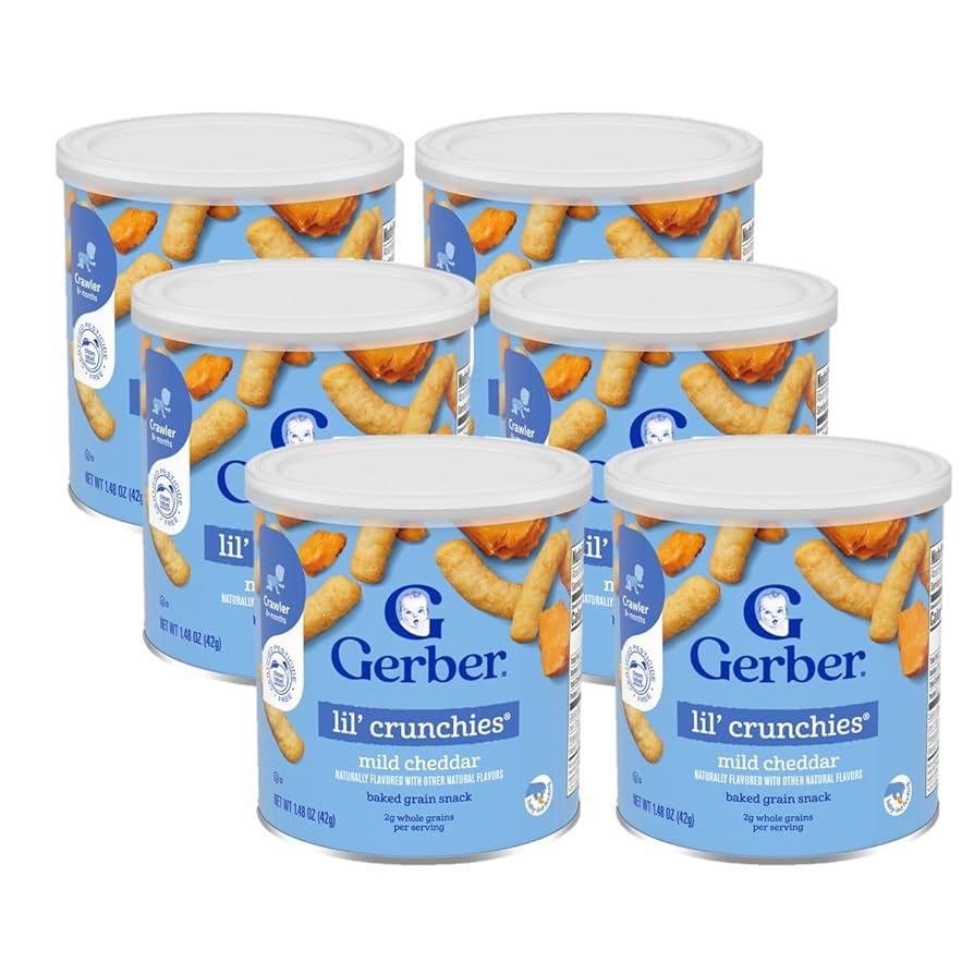 Lil crunchies Tray ( pack of 6) Mild Cheddar packaging - available at Beks Ghana