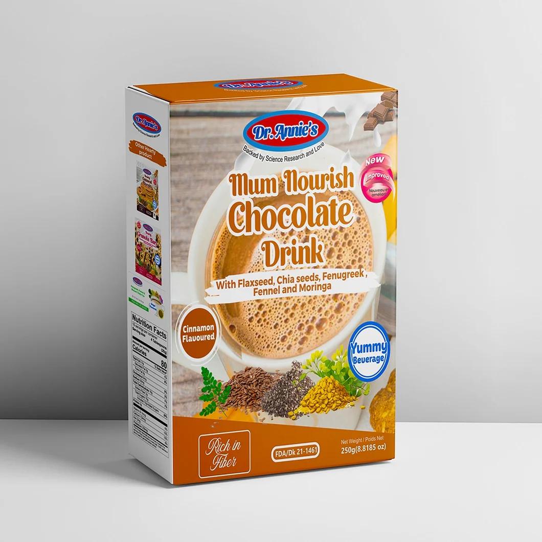 Dr Annies Chocolate Drink 250g Single packaging - available at Beks Ghana