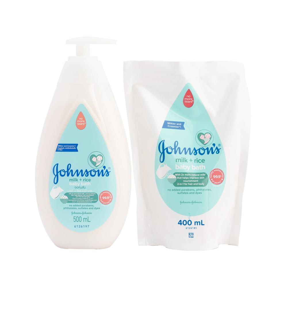 Johnson's wash (milk +rice) 400ml (twin pack) – hygiene and toiletries product image
