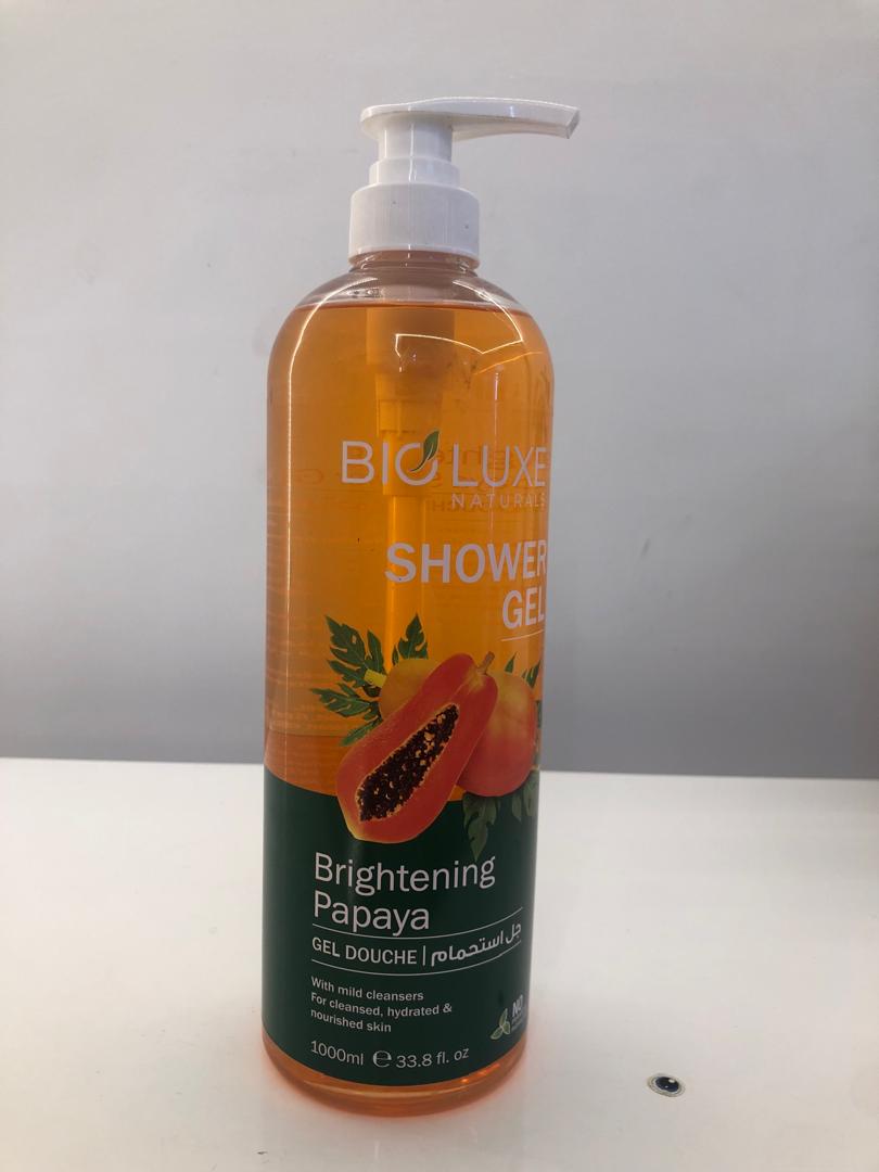 Bioluxe Natural Shower Gel Brightening Papaya 1000ml product photo – Buy online at Beks Ghana