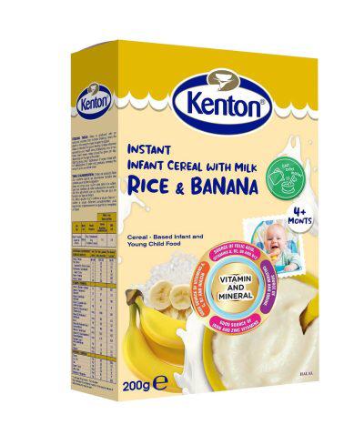 Kenton Cereal Rice and Banana 200g Single packaging - available at Beks Ghana