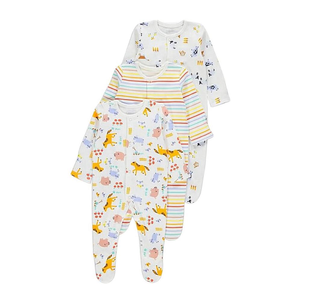 George baby 3 pack sleepsuit 9-12 months – accessory item for kids