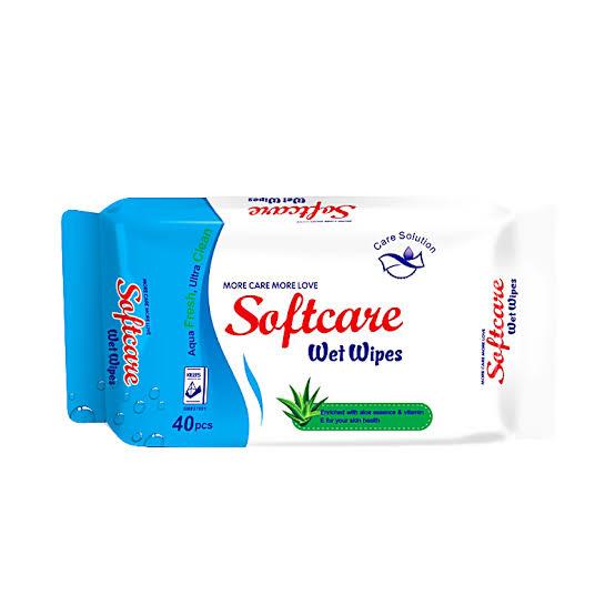 Softcare Baby Wipes 40pcs – diaper product photo at Beks Ghana