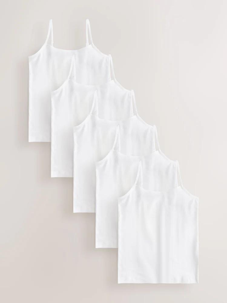 Girls White vest set of 5 – accessory item for kids