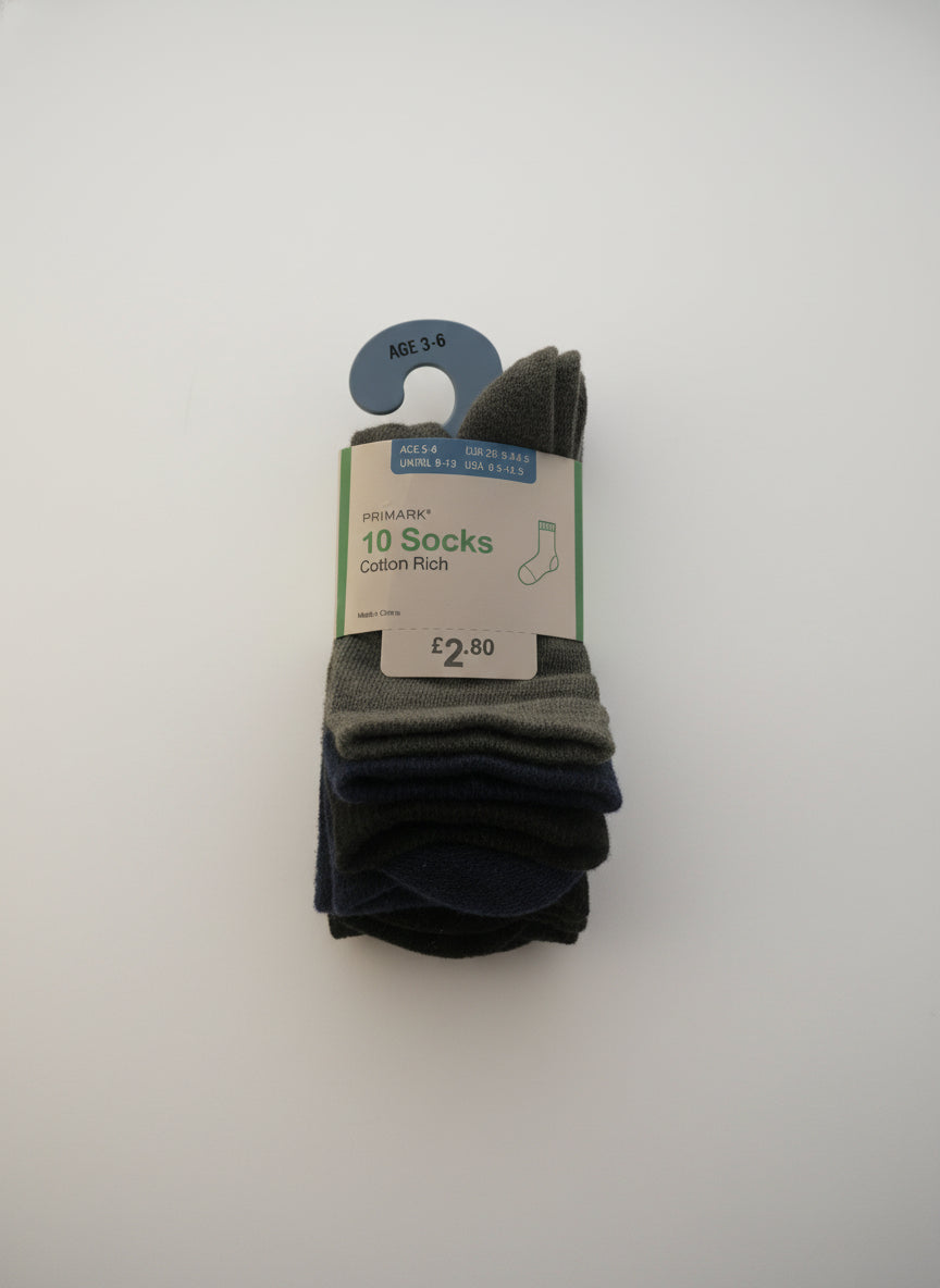Primark 10 socks 3-6 yrs – accessory item for kids