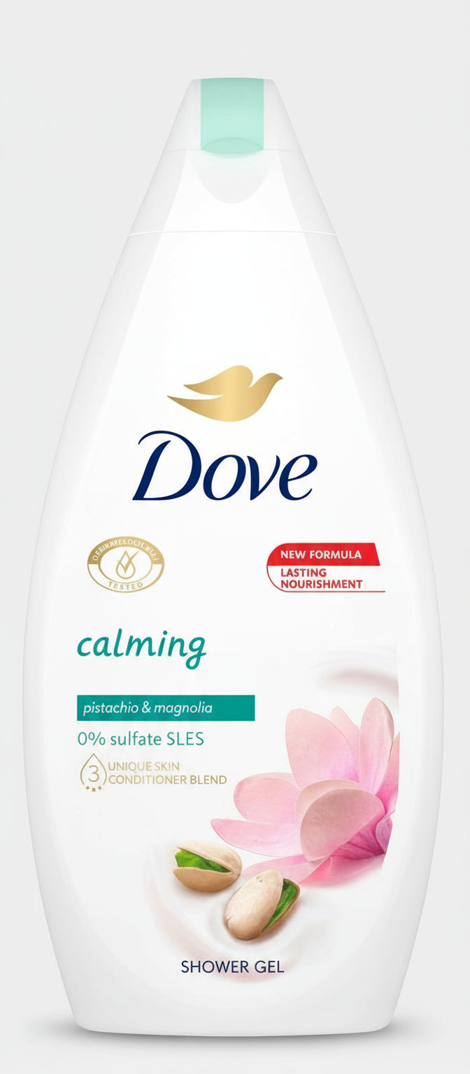 Dove Calming Pistachio & Magnolia 750ml – product photo from Beks Ghana
