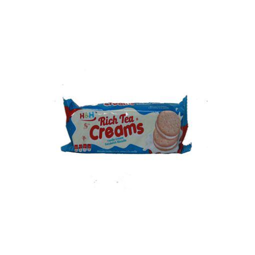 H & H Rich Tea Vanilla Creams pack of 12 – product photo from Beks Ghana