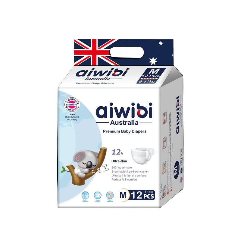 Aiwibi Diapers hospital Pack Size M 12pcs