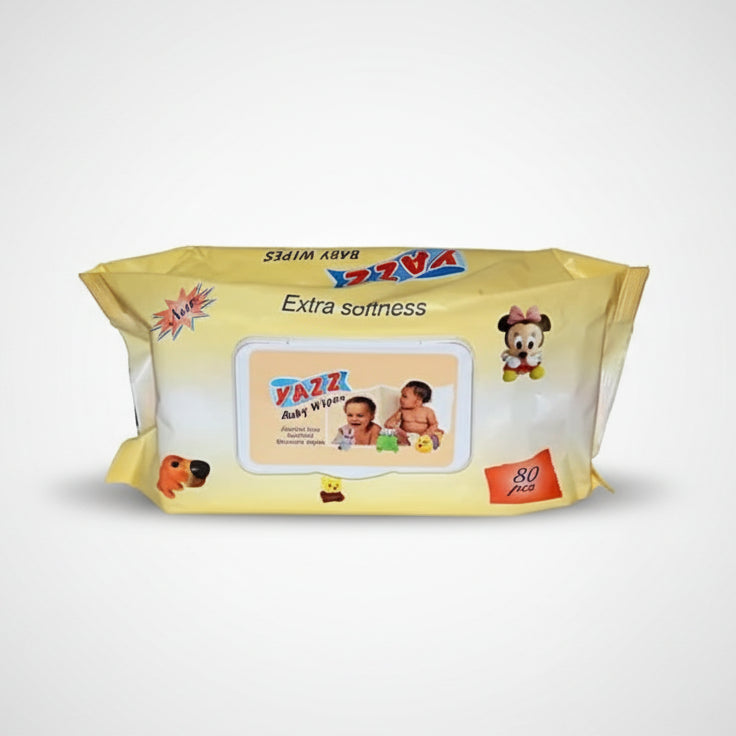 Yazz Extra Softness Wipes Yellow – diaper product photo at Beks Ghana