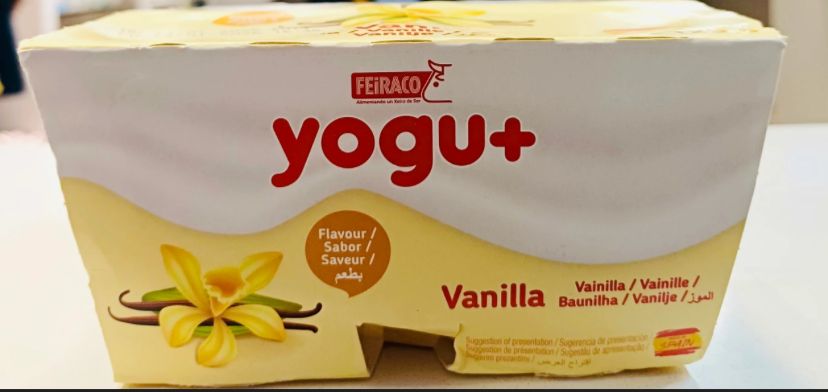 Yogu + Vanilla tray (4Ã—125gÃ—3) packaging - available at Beks Ghana