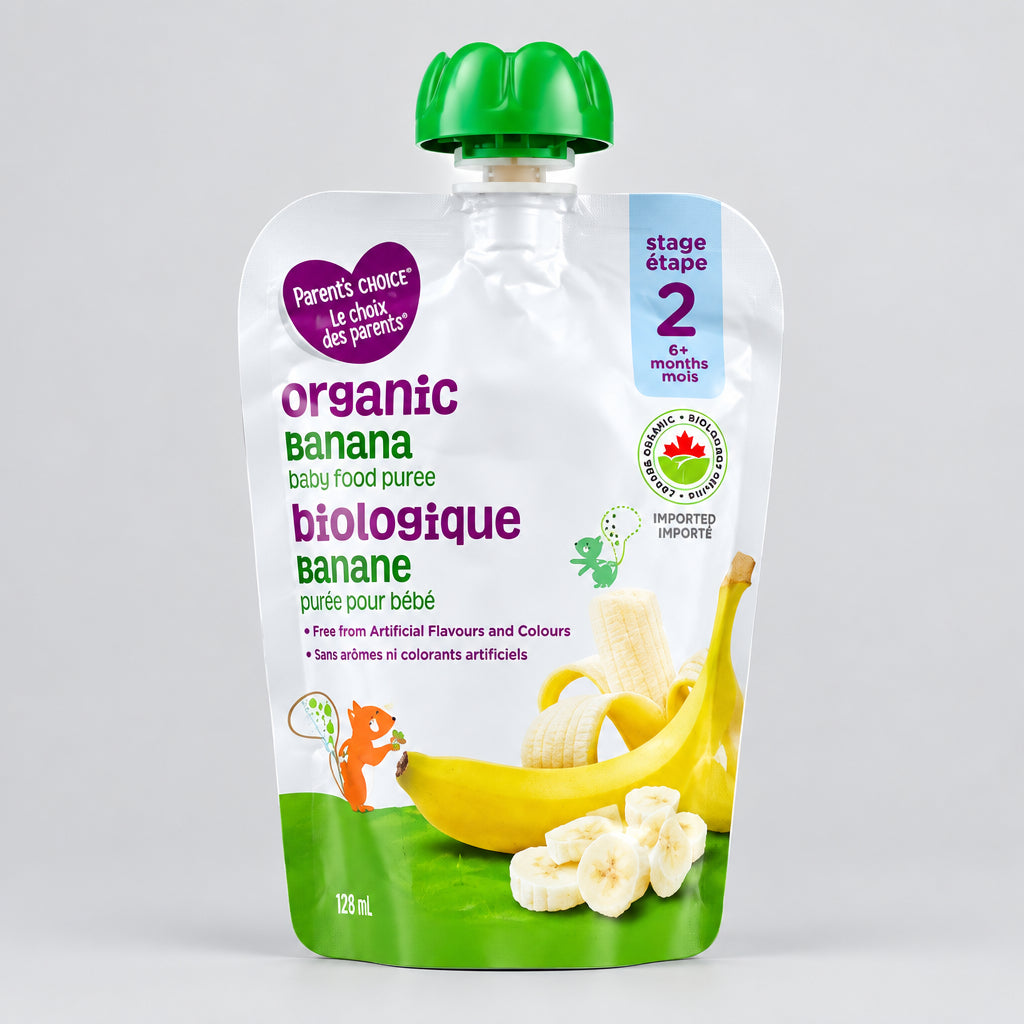 Parent's Choice Organic Banana Puree 128ml
