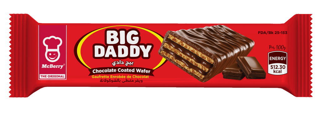 Big Daddy Chocolate Coated Wafer,Pack of 12