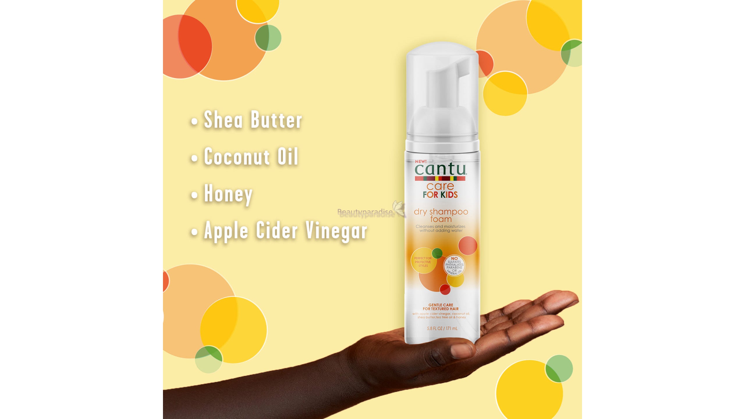 Cantu Care For Kids Dry Shampoo Foam 171ml