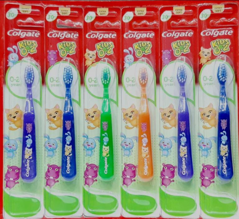 Colgate soft bristle children's tooth brush ( 2+ yrs) 6 brushes per pack – hygiene and toiletries product image