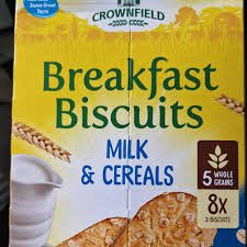 Crownfield Breakfast Biscuits Milk & Cereals 225g - Beks Ghana