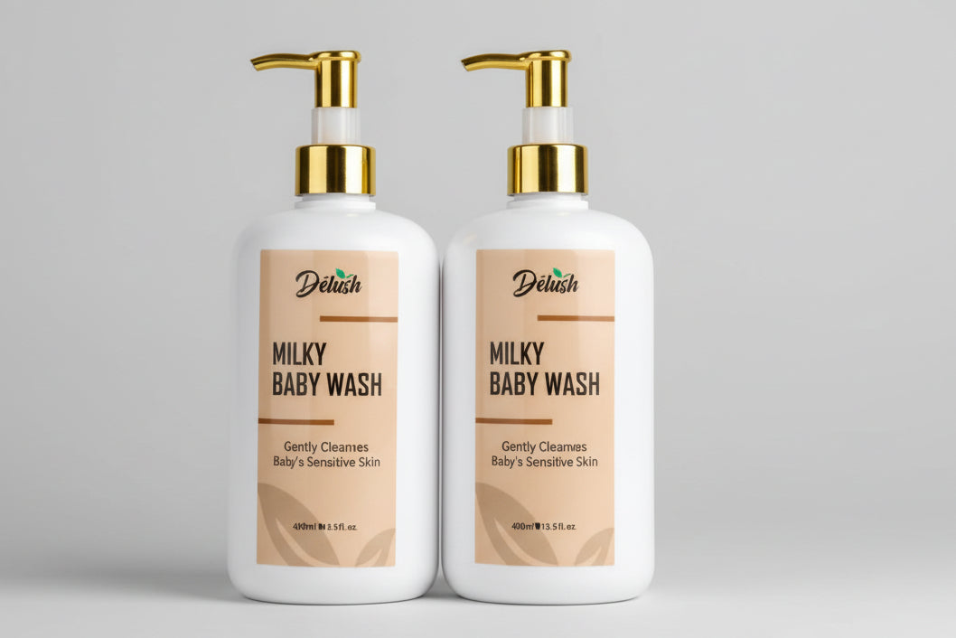 Delush Milky Baby Wash 500ml - Beks Ghana