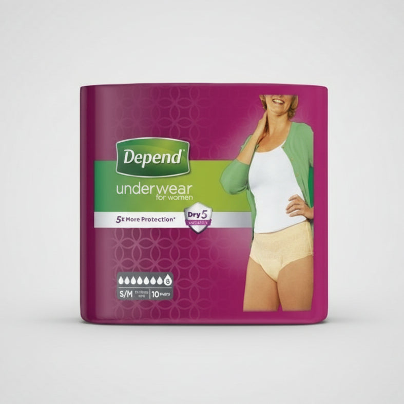 Depend Comfort -Protect Underwear S/M 10pants