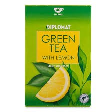 Diplomat green tea with lemon 40 tea bags - Beks Ghana