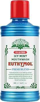 Euthymol Icy Mint Mouthwash Fresh Blend 500ml