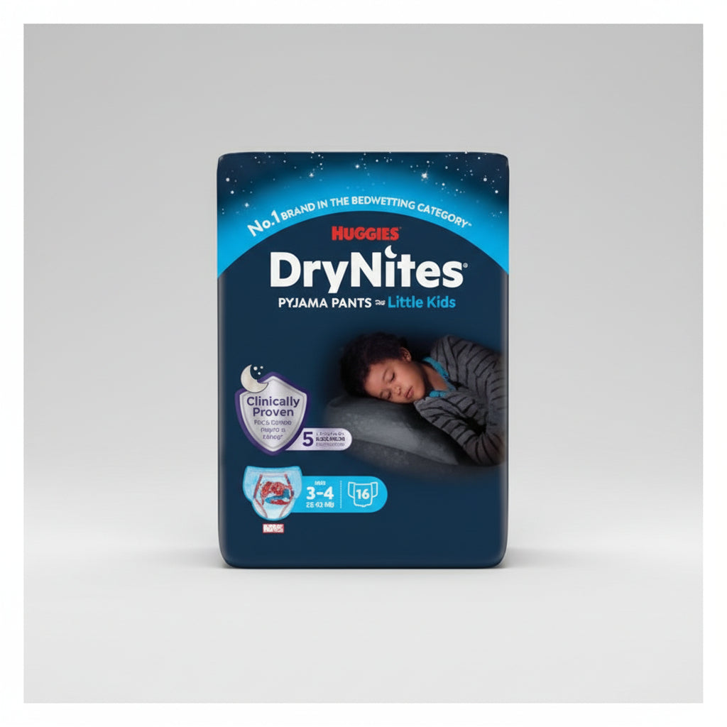 Huggies Dry Nites Pyjama Pants  Frozen  (3-4,12-21 kg) 16pcs