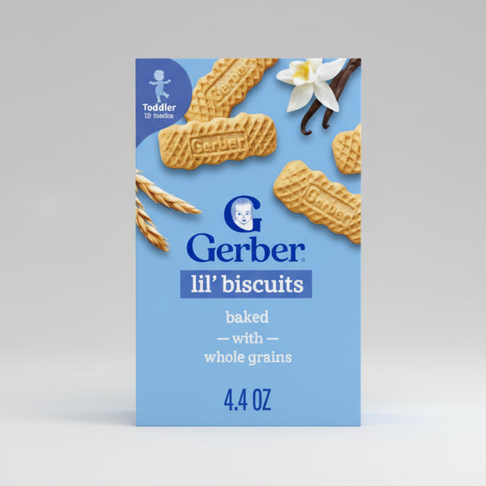 Gerber lil biscuits baked with whole grains 126g
