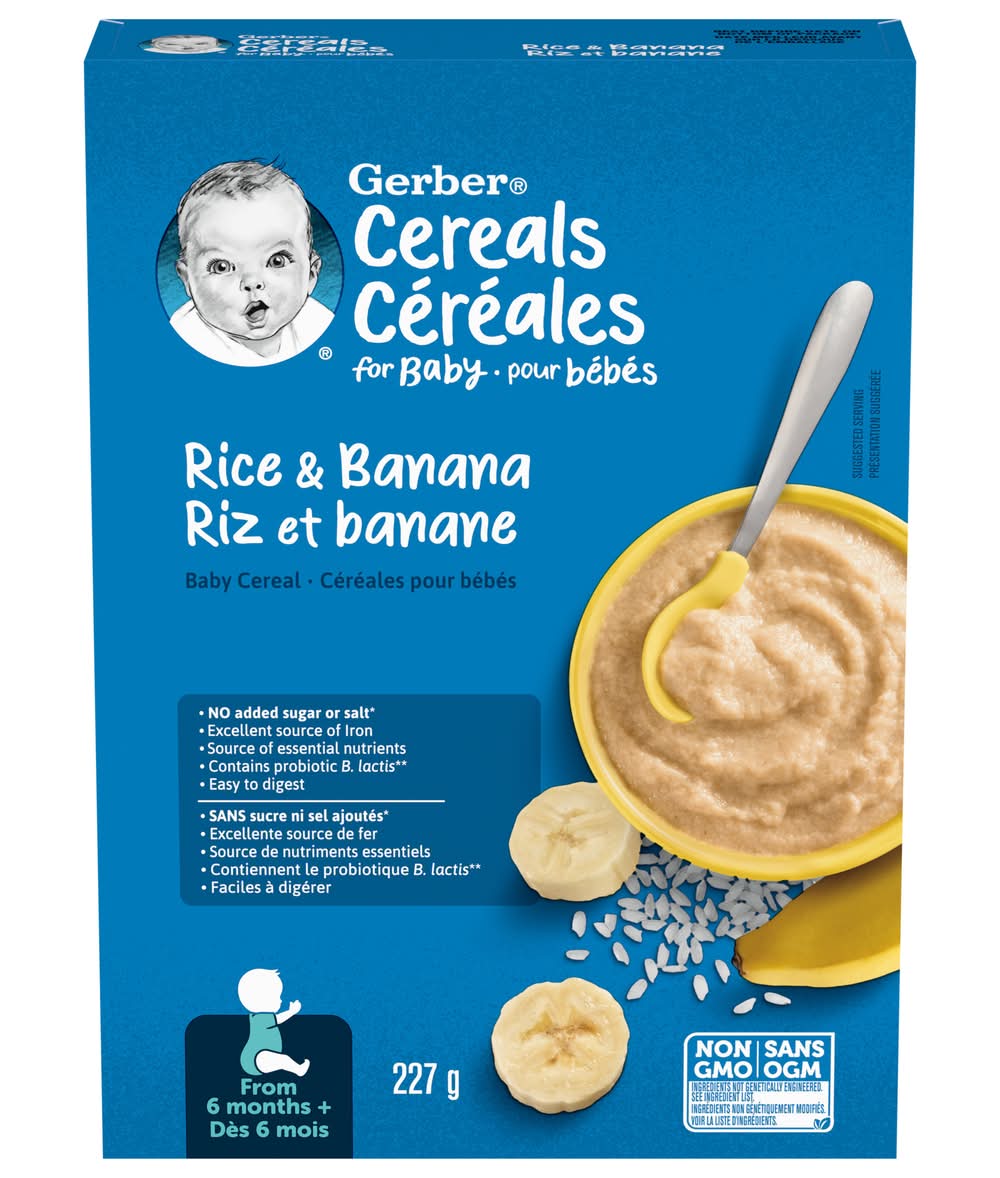Gerber Cereals Rice & Banana 227g