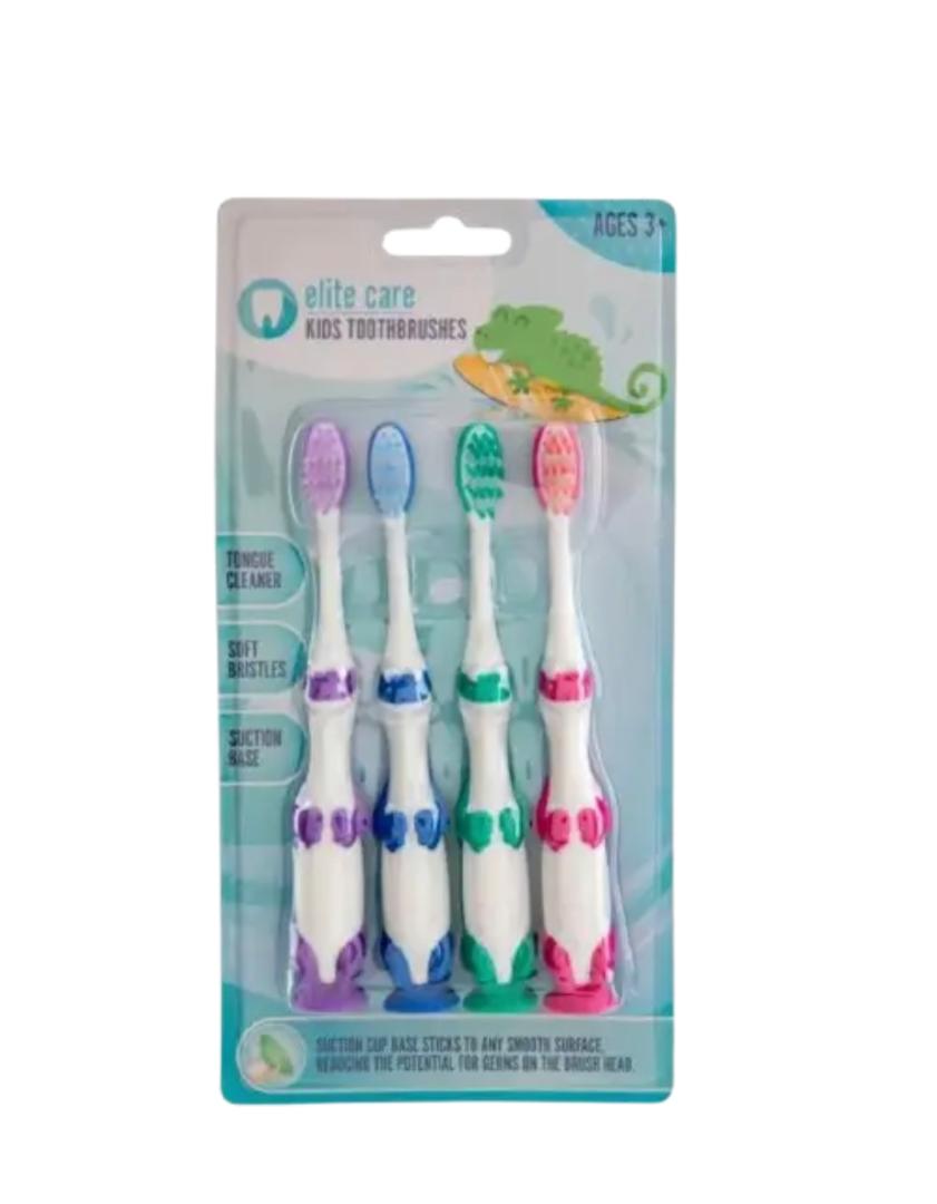 Elite Care Kids Toothbrushes (pack of 4) Age 3+ - Beks Ghana