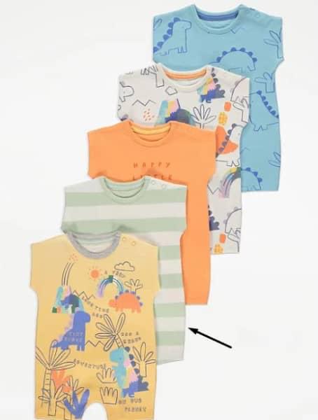 George baby 5 pack rompers - Beks Ghana