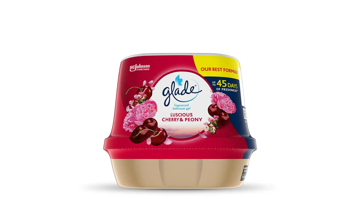 Glade Fragranced Bathroom Gel Luscious Cherry & Peony 180g