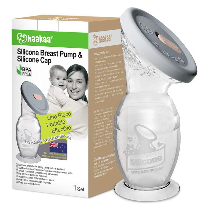 Haakaa Silicone Breast Pump & Silicone Cap 1set - Beks Ghana