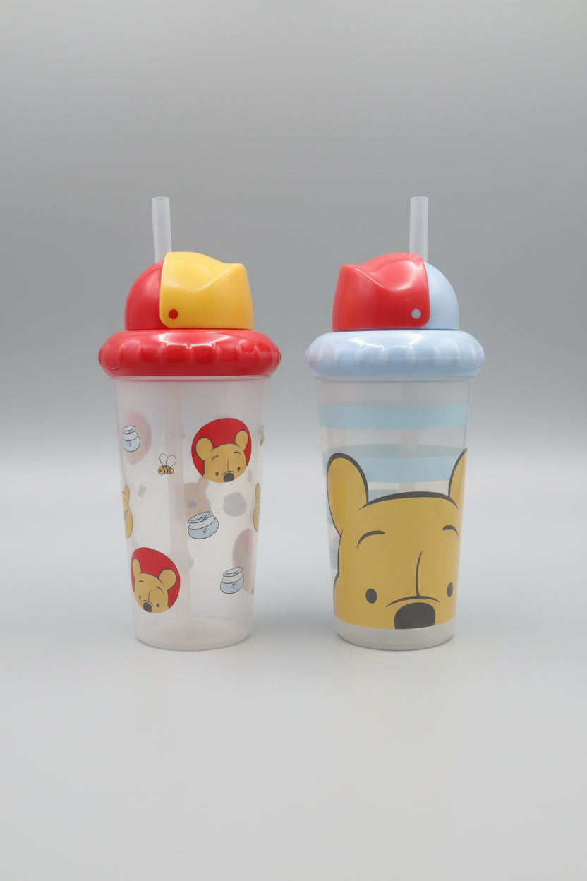 Disney Baby 2 pack Pop -Up Straw Sipper Cups