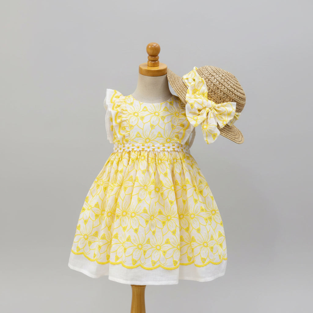 Blueberi Boulevard Dress with Sunhat