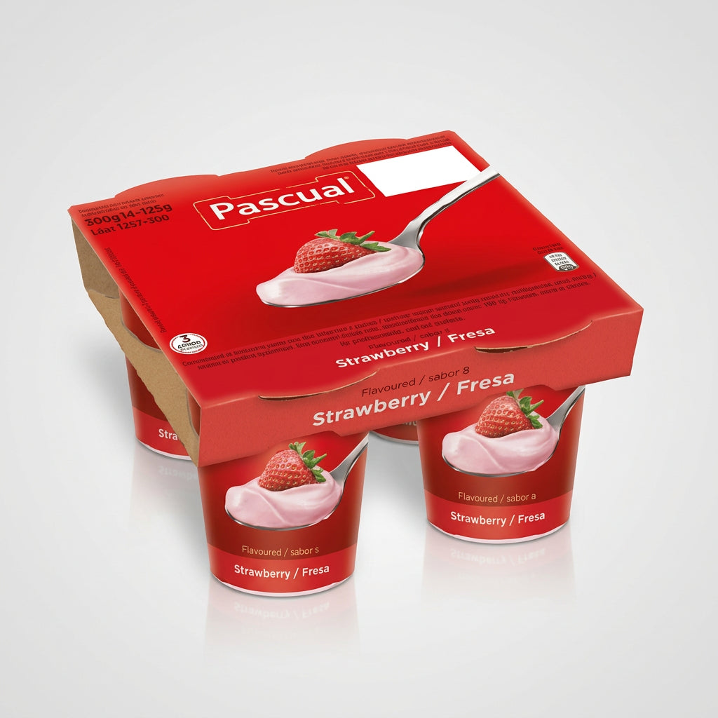 Pascual Strawberry Yogurt - 4 x 120g